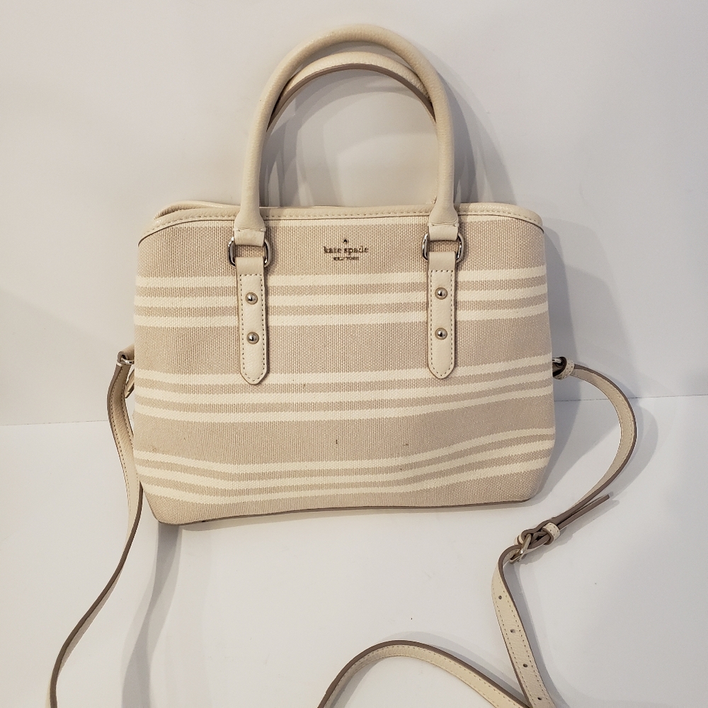 Kate Spade Canvas Leather Bag - Picture 8 of 12